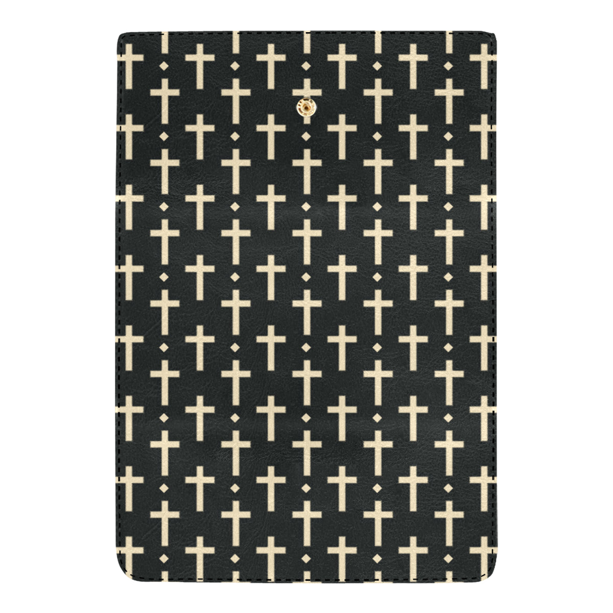 Cross Pattern Print Design 03 Women's Trifold Wallet