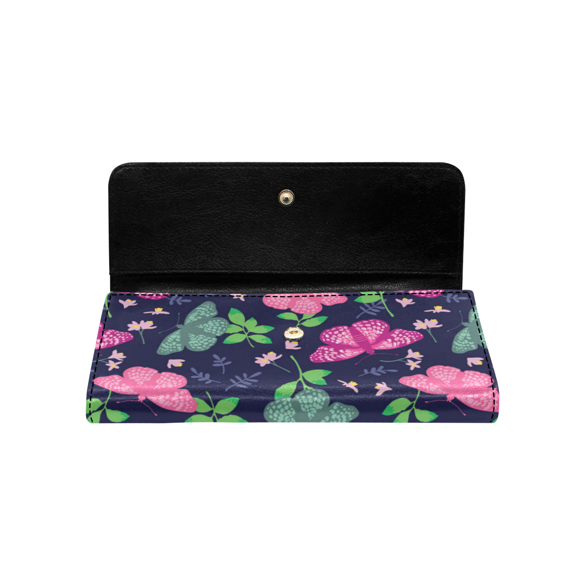 Monarch Butterfly Pattern Print Design 03 Women's Trifold Wallet