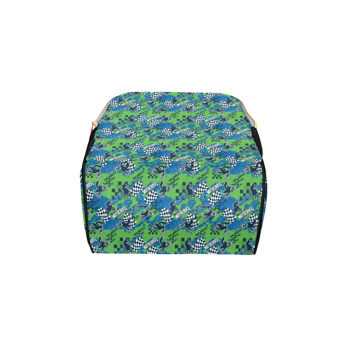 Motocross Pattern Print Design 04 Diaper Bag Backpack