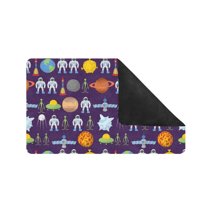 Alien Astronaut Planet Rubber Doormat
