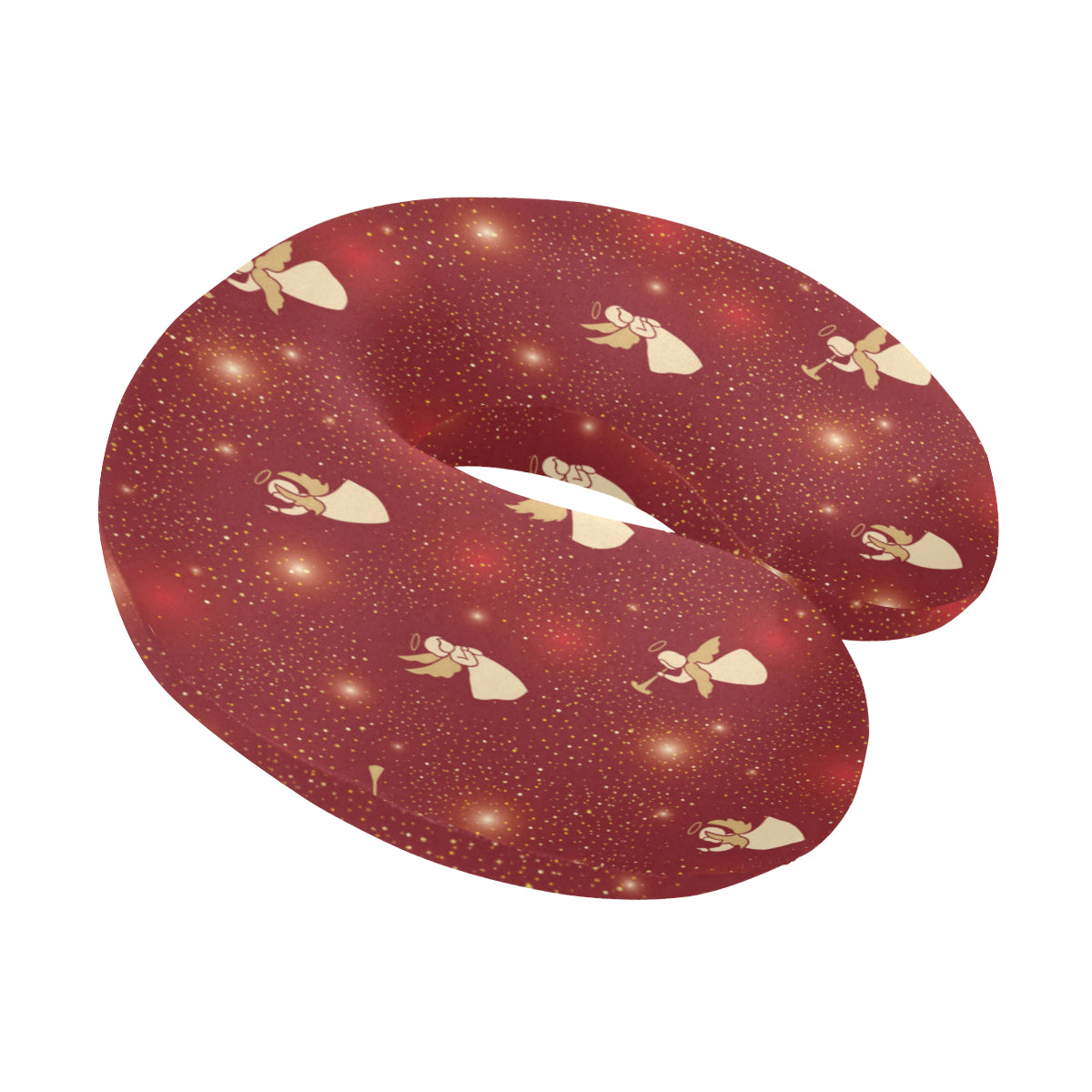 Angel Pattern Print Design 07 U-Shaped Travel Neck Pillow