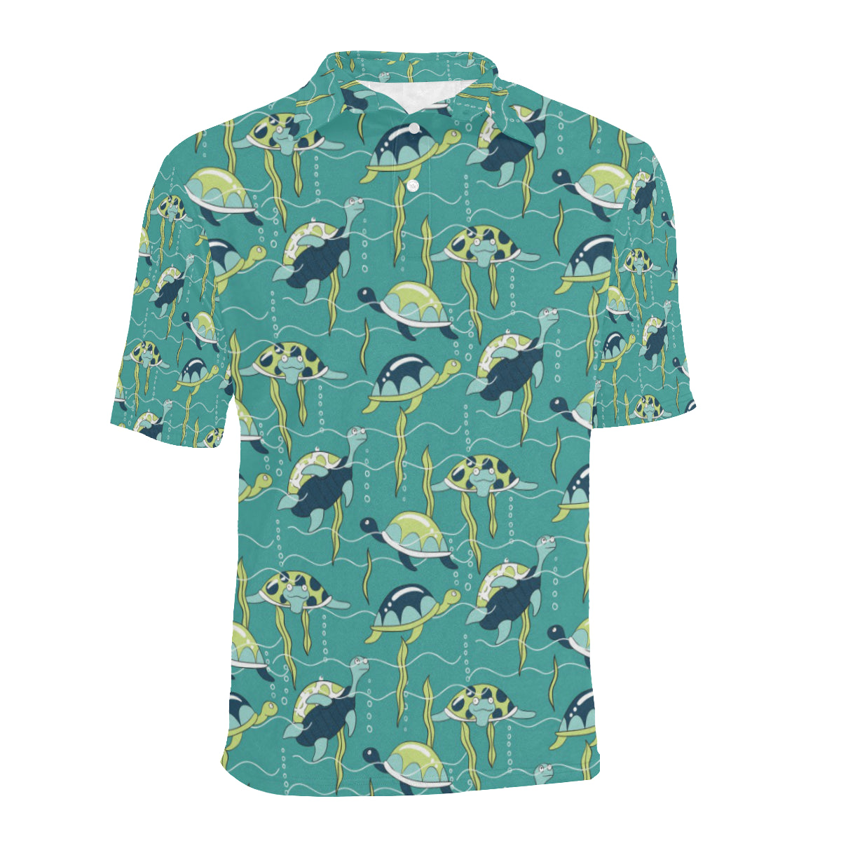 Sea Turtle Pattern Print Design T08 Men Polo Shirt