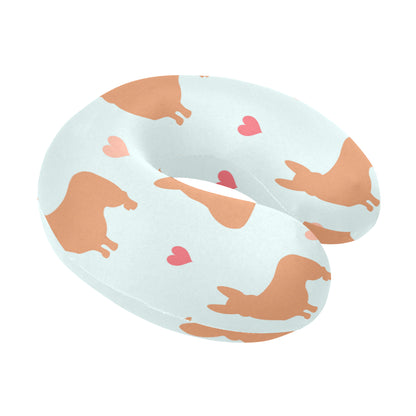 Pembroke Welsh Corgis Pattern Print Design A01 U-Shaped Travel Neck Pillow