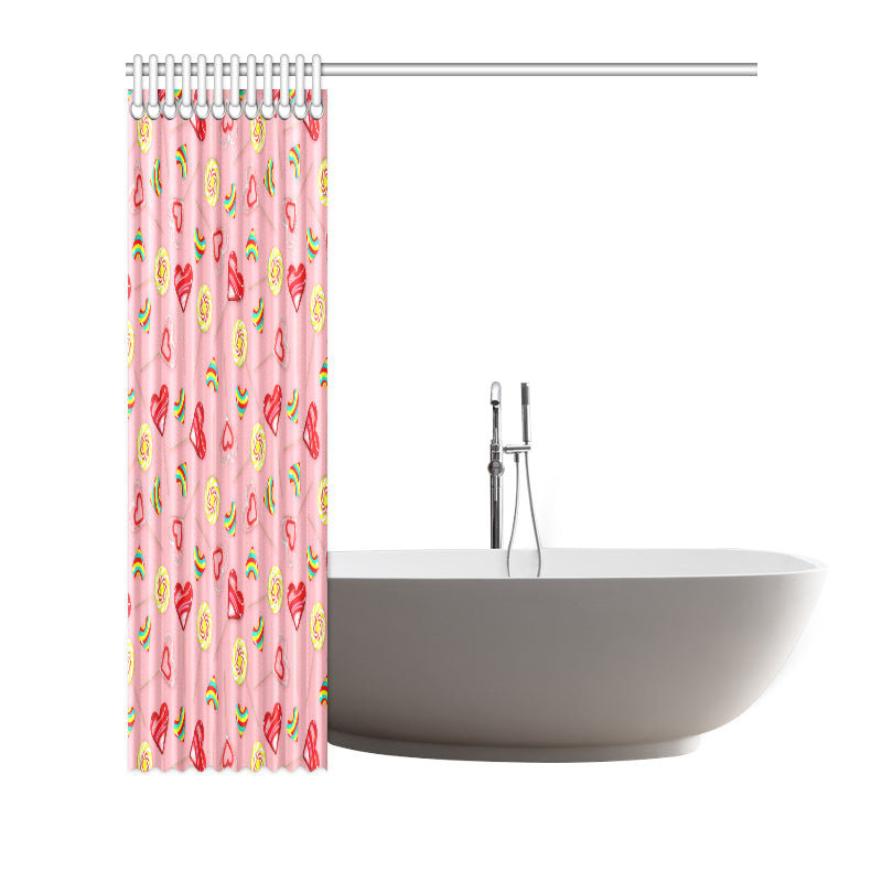 Lollipop Pattern Print Design LL05 Shower Curtain
