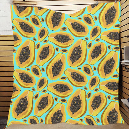 Papaya Pattern Print Design PP03 Premium Quilt