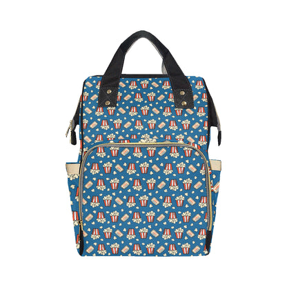Popcorn Pattern Print Design A03 Diaper Bag Backpack