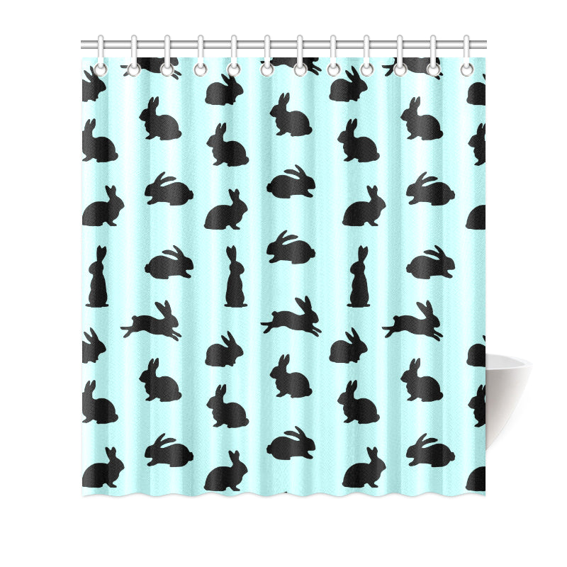 Rabbit Pattern Print Design RB010 Shower Curtain