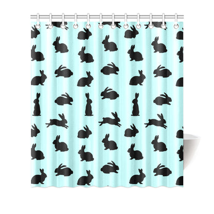 Rabbit Pattern Print Design RB010 Shower Curtain