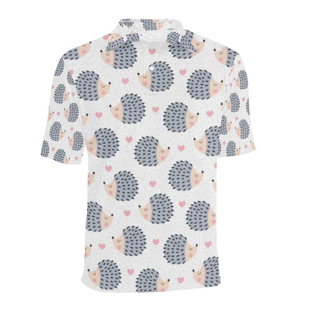 Hedgehog Baby Pattern Print Design 03 Men Polo Shirt