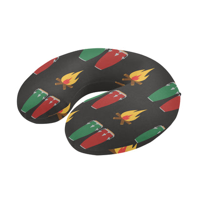 Conga Pattern Print Design 01 U-Shaped Travel Neck Pillow