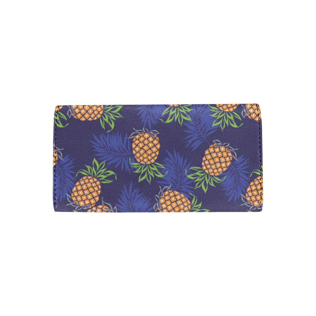 Pineapple Pattern Print Design PP02 Women's Trifold Wallet