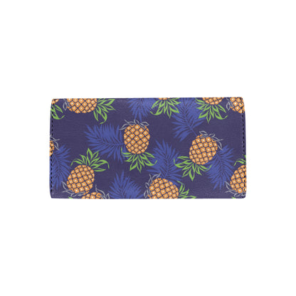 Pineapple Pattern Print Design PP02 Women's Trifold Wallet