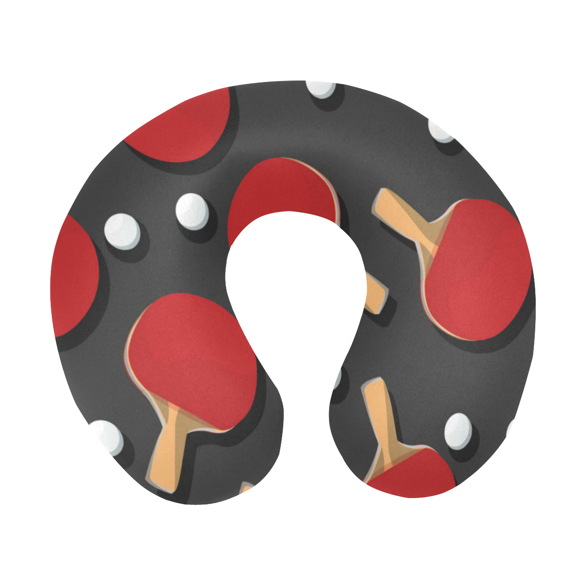 Ping Pong Pattern Print Design A05 U-Shaped Travel Neck Pillow