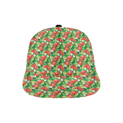 Vegan Salad Themed Design Print Snapback Cap