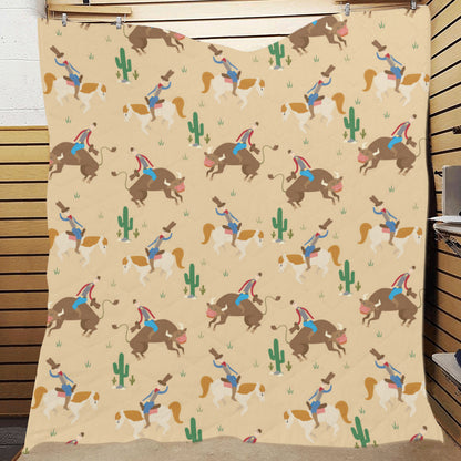 Rodeo Pattern Print Design A02 Premium Quilt
