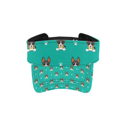 Basenji Pattern Print Design 03 Unisex Sun Visor