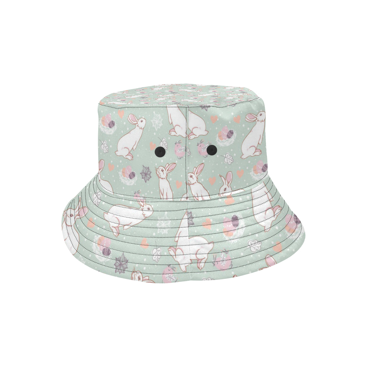 Rabbit Pattern Print Design RB011 Unisex Bucket Hat