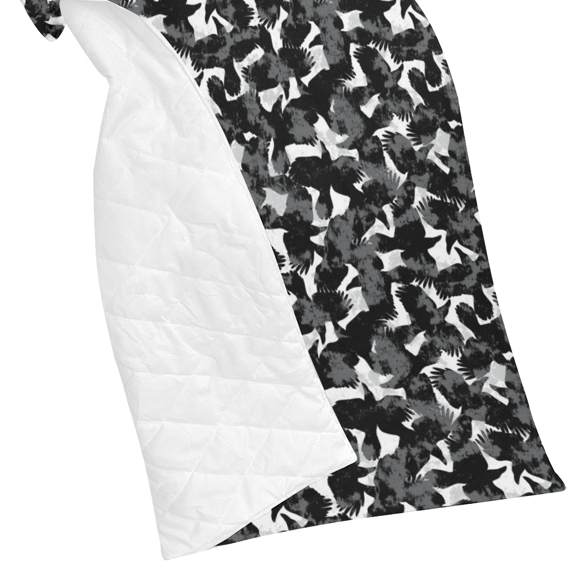 Crow Pattern Print Design 01 Premium Quilt