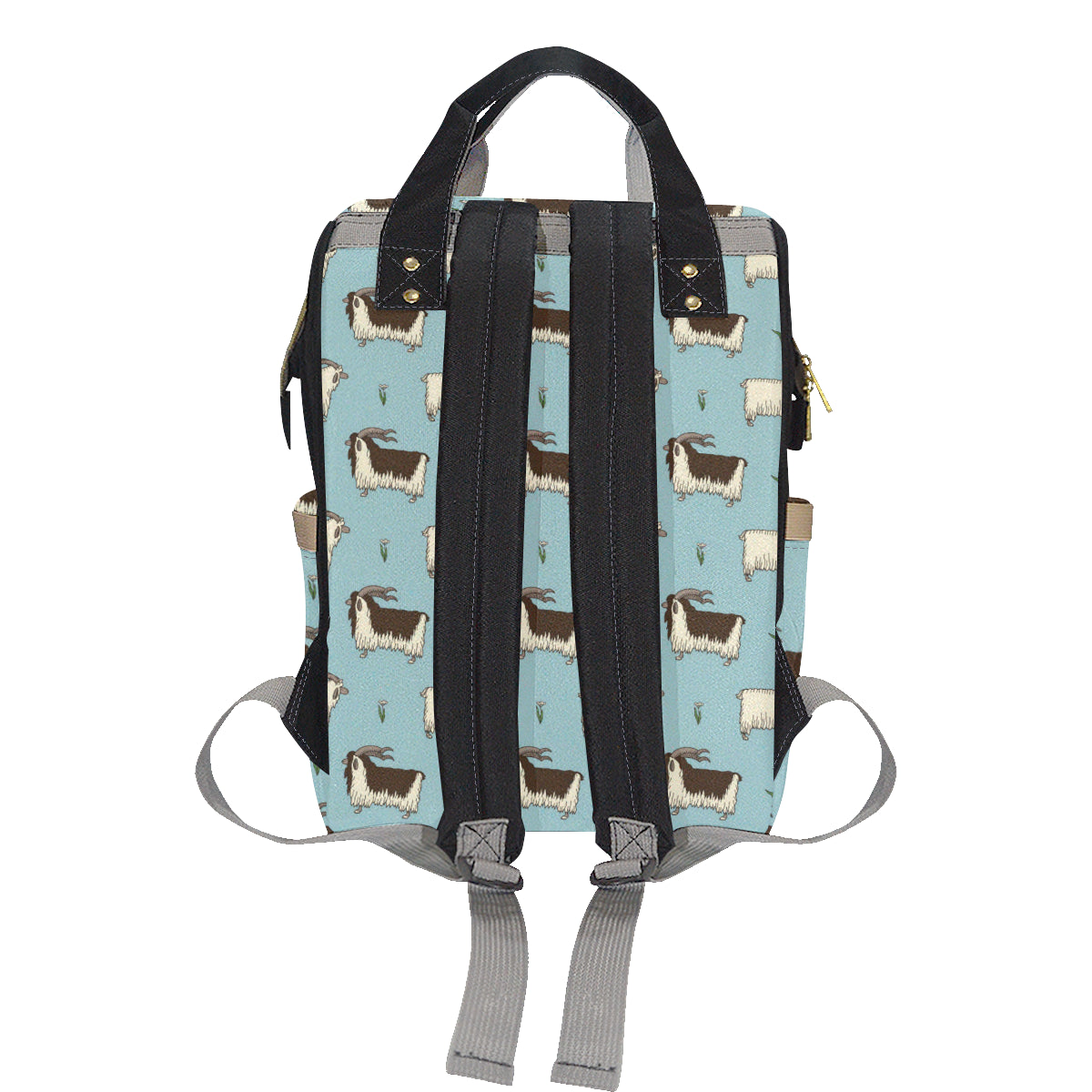Goat Pattern Print Design 02 Diaper Bag Backpack
