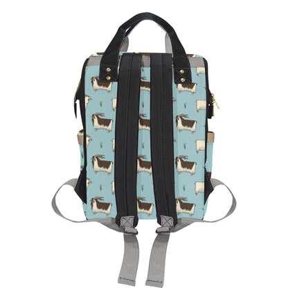 Goat Pattern Print Design 02 Diaper Bag Backpack