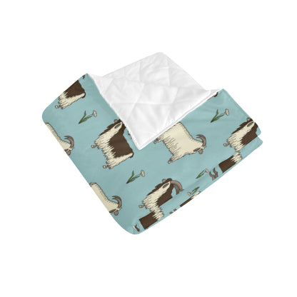 Goat Pattern Print Design 02 Premium Quilt