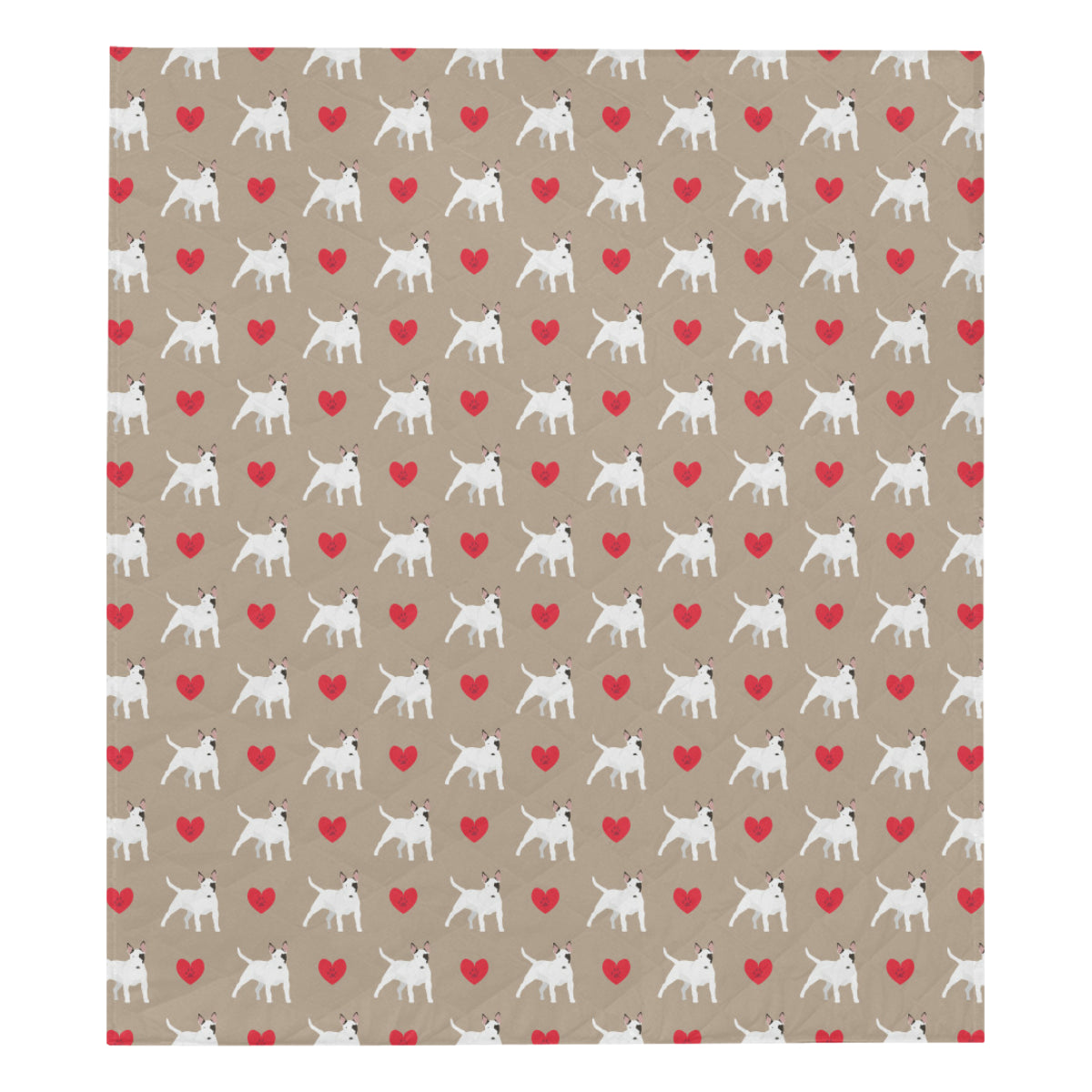 Bull Terriers Pattern Print Design 01 Premium Quilt