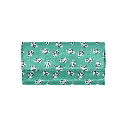 Cow Pattern Print Design 03 Women's Trifold Wallet