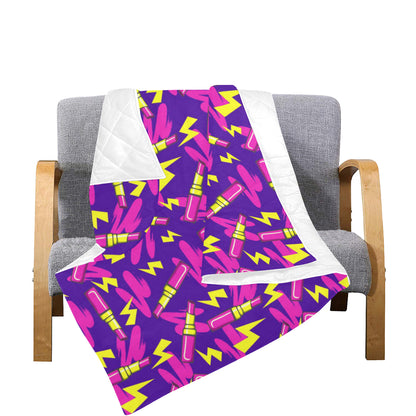 Lipstick Pattern Print Design LT04 Premium Quilt