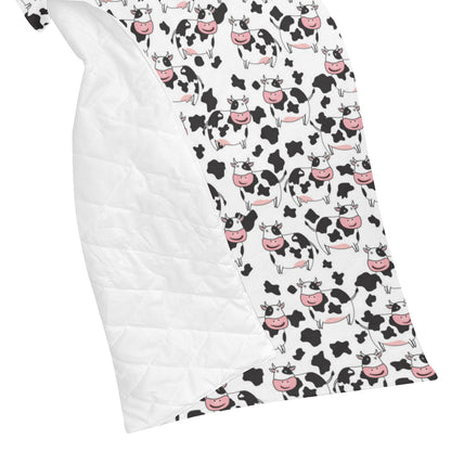 Cow Pattern Print Design 02 Premium Quilt