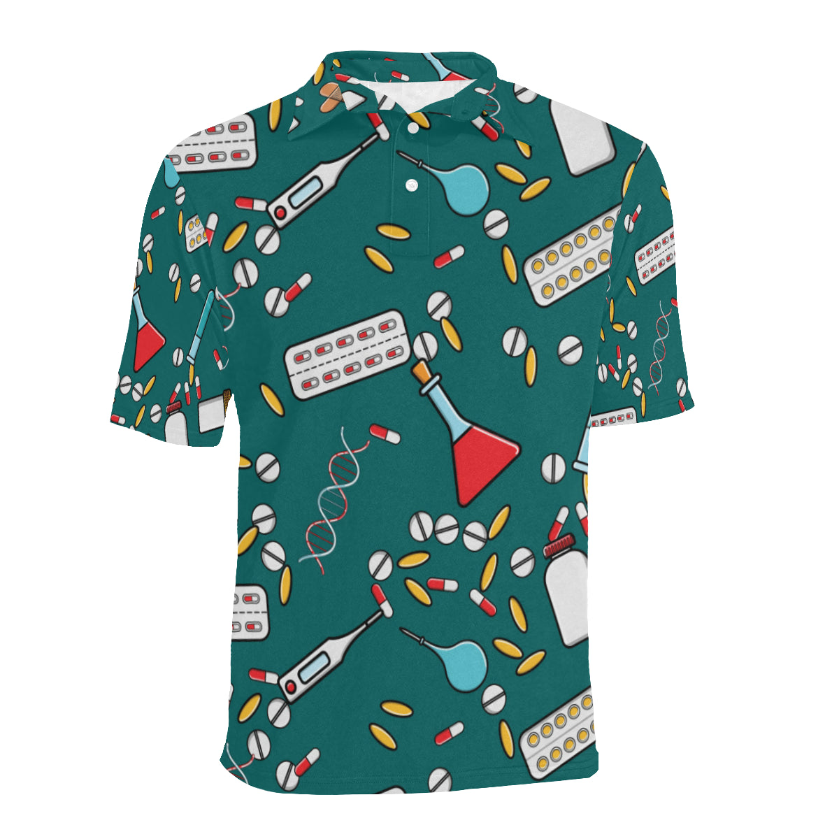 Nurse Pattern Print Design A05 Men Polo Shirt