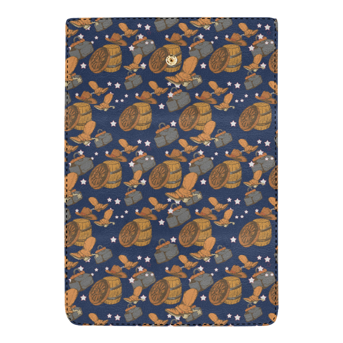 Cowboy Pattern Print Design 03 Women's Trifold Wallet