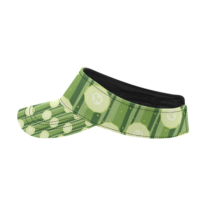 Cucumber Pattern Print Design CC03 Unisex Sun Visor