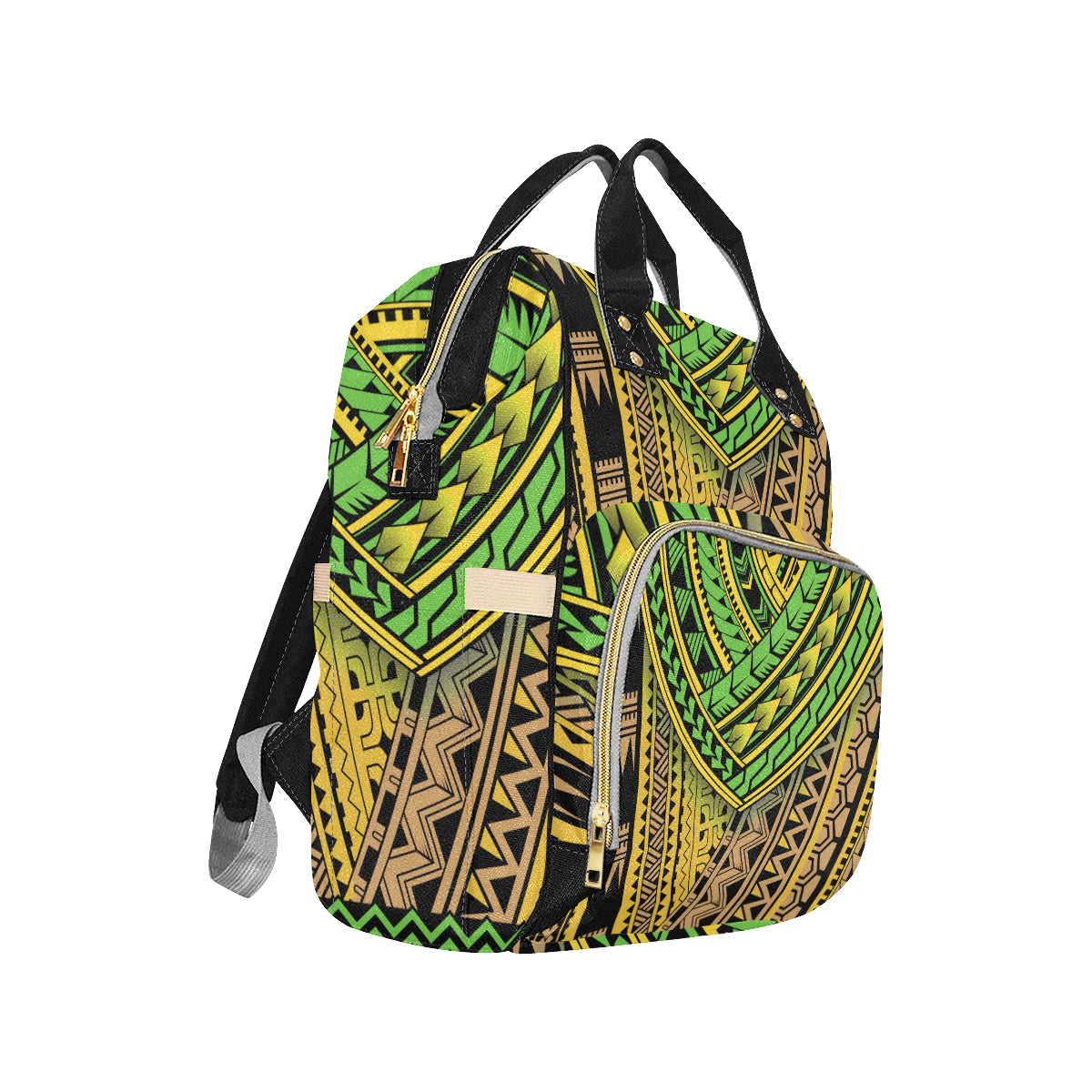 Polynesian Tribal Color Diaper Bag Backpack