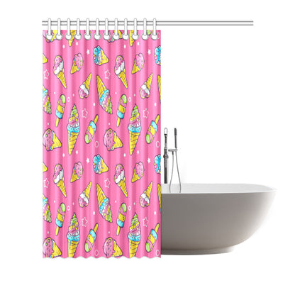 Ice Cream Pattern Print Design IC04 Shower Curtain