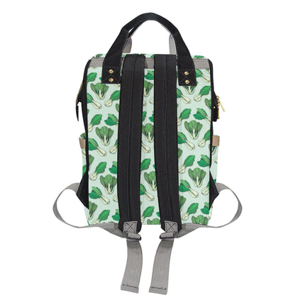 Bok Choy Pattern Print Design 01 Diaper Bag Backpack