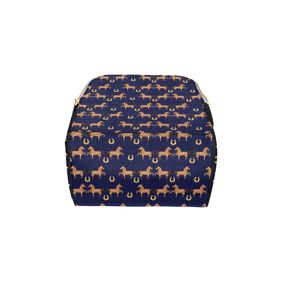 Horse Luxury Themed Pattern Print Diaper Bag Backpack
