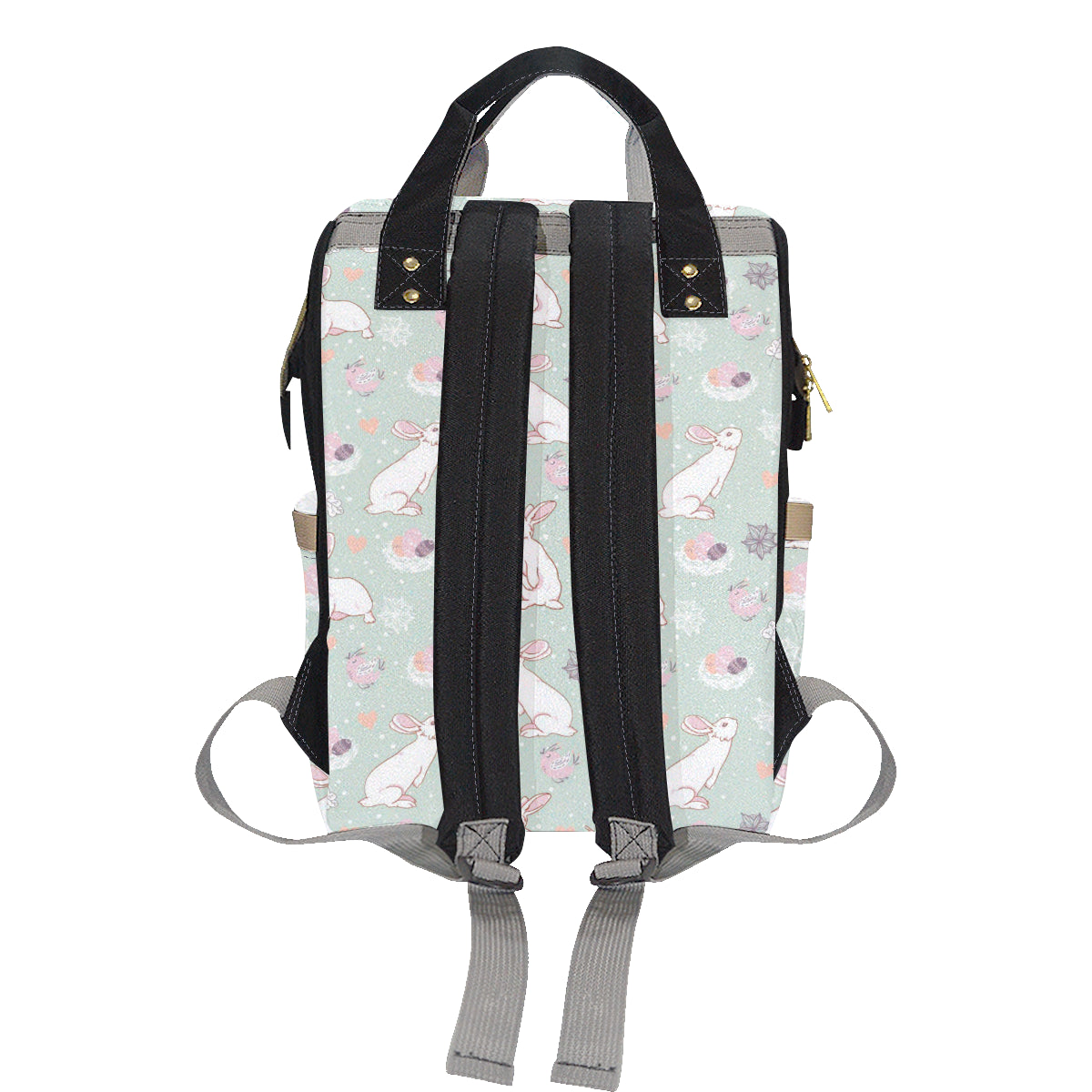 Rabbit Pattern Print Design RB011 Diaper Bag Backpack