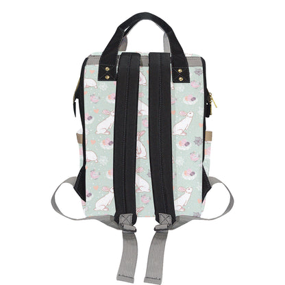 Rabbit Pattern Print Design RB011 Diaper Bag Backpack