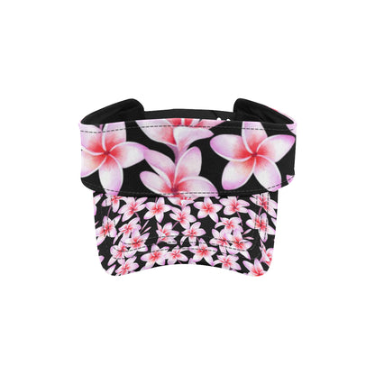 Pink Plumeria Pattern Print Design PM09 Unisex Sun Visor