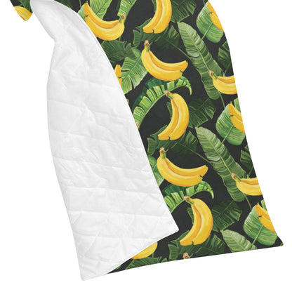 Banana Pattern Print Design BA01 Premium Quilt
