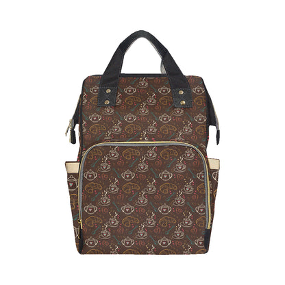 Coffee Pattern Print Design 06 Diaper Bag Backpack
