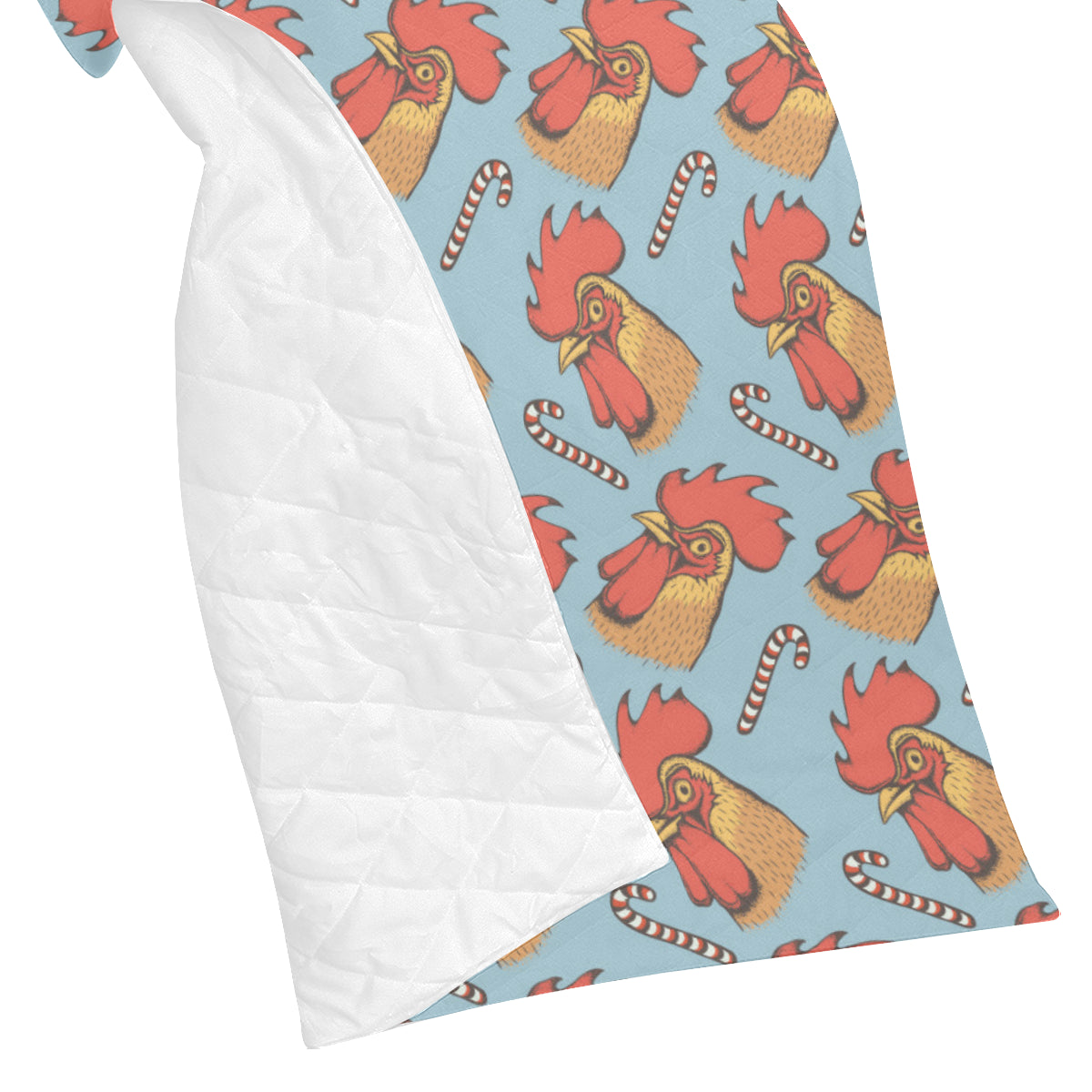 Rooster Pattern Print Design A05 Premium Quilt