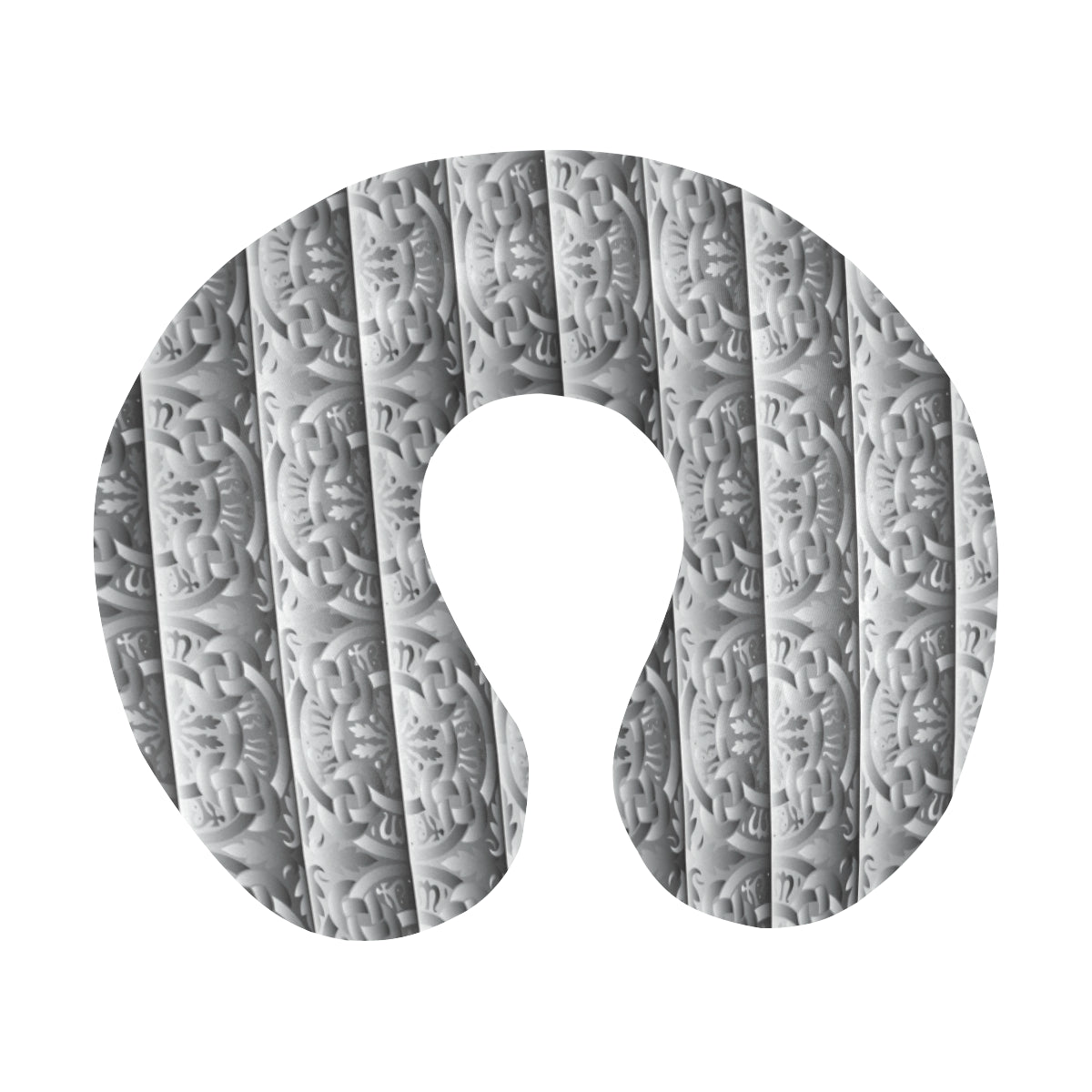 Celtic Pattern Print Design 03 U-Shaped Travel Neck Pillow