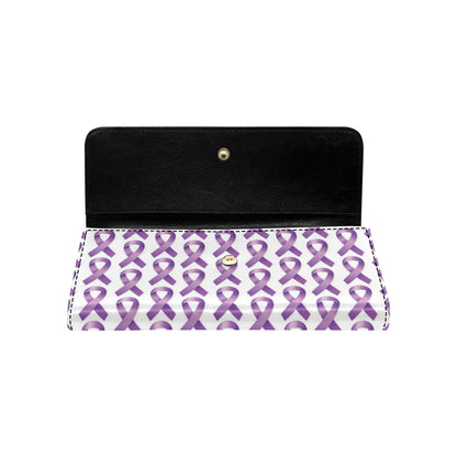 Pancreatic cancer Pattern Print Design A01 Women's Trifold Wallet