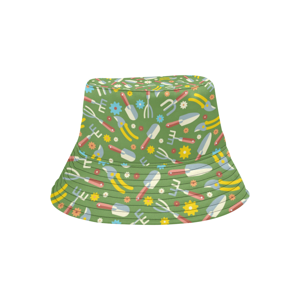 Gardening Pattern Print Design G06 Unisex Bucket Hat
