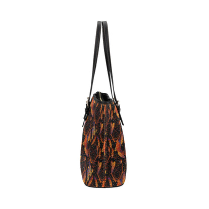 Dream Catcher Native American Design Leather Tote Bag
