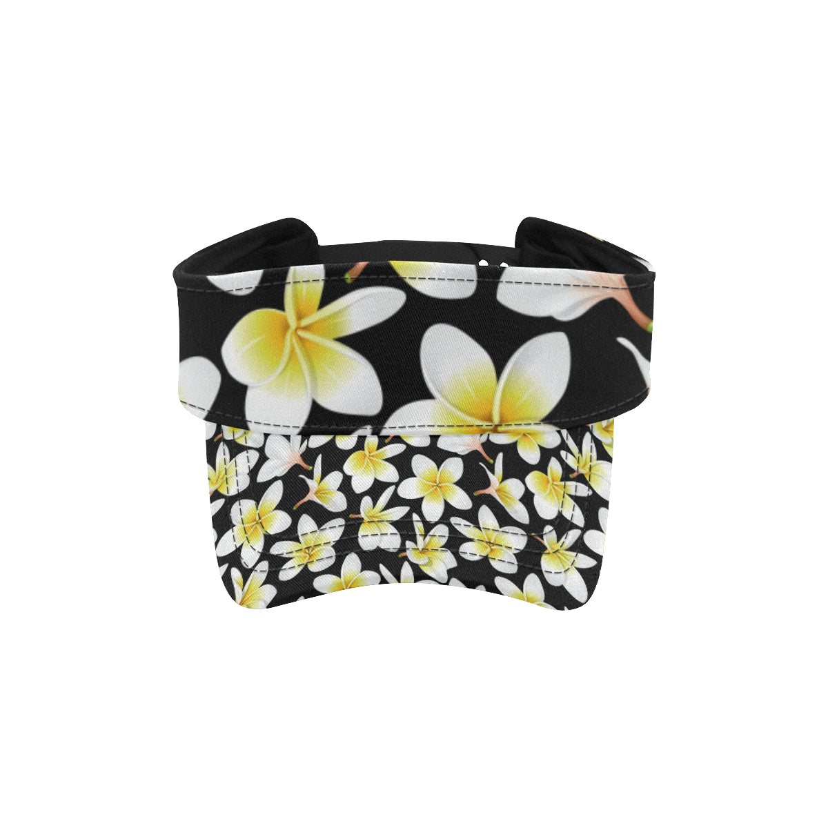 Yellow Plumeria Hawaiian Flowers Unisex Sun Visor