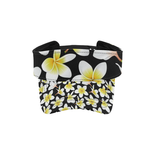 Yellow Plumeria Hawaiian Flowers Unisex Sun Visor