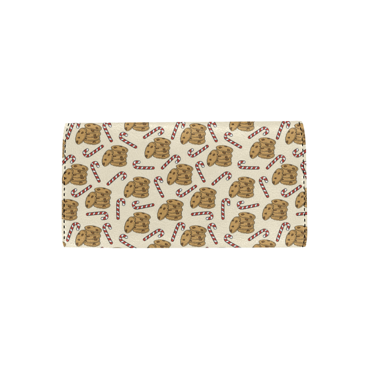 Cookie Pattern Print Design 04 Women's Trifold Wallet