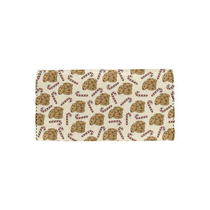 Cookie Pattern Print Design 04 Women's Trifold Wallet